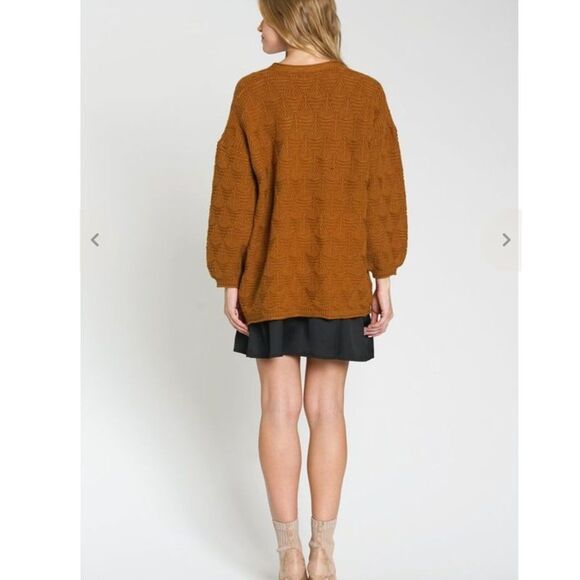 DRA Enzo Cardigan Mustard Yellow XS Lagenlook BOHO Oversized Casual Travel - Picture 3 of 6